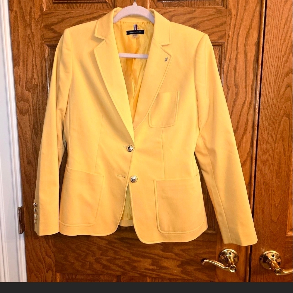 Tommy Hilfiger Yellow Women's Blazer